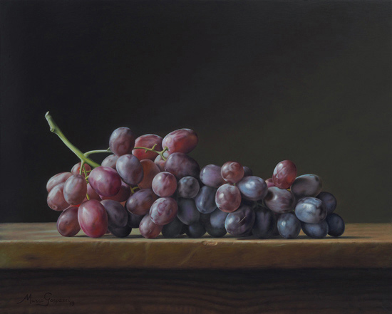 Marco Gasparri, Still Life wiyh dark purple grapes